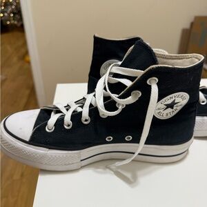 Converse Black and White High-Tops